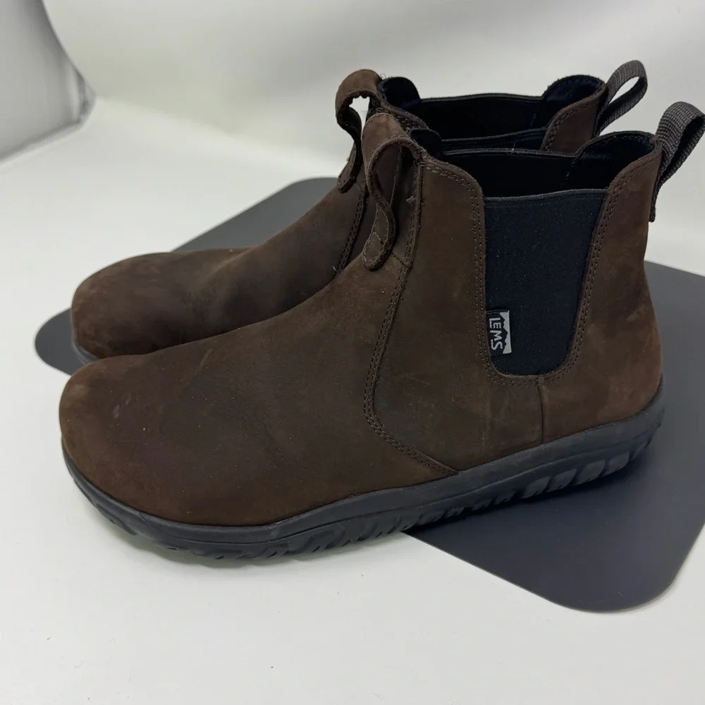 Men's Brown Waterproof Chelsea Rain & Snow Boots